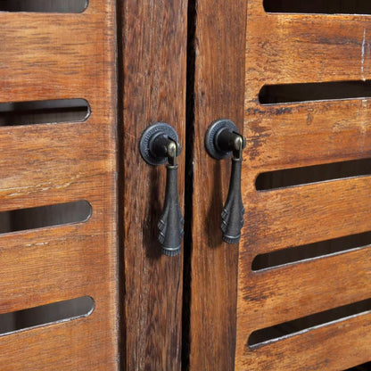 Armadietto per Bagno Albuquerque in Legno Marrone 46x24x117,5cm