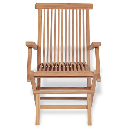 Set da Pranzo da Esterno Pieghevole 5 pz Legno Massello di Teak