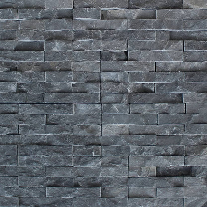 Set 5 pz Pannelli di rivestimento per pareti in marmo nero 0,5 m²
