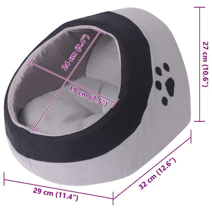Cuccia per Gatti Grigio e Nero M