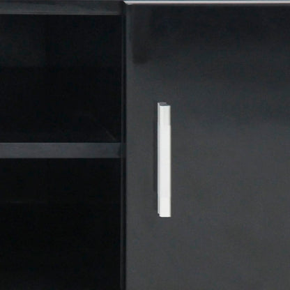 Mobile TV Lucido Nero 120x40x46 cm in MDF