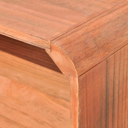 Tavolino da Salotto 90x55,5x38,5 cm Massello Paulownia Marrone