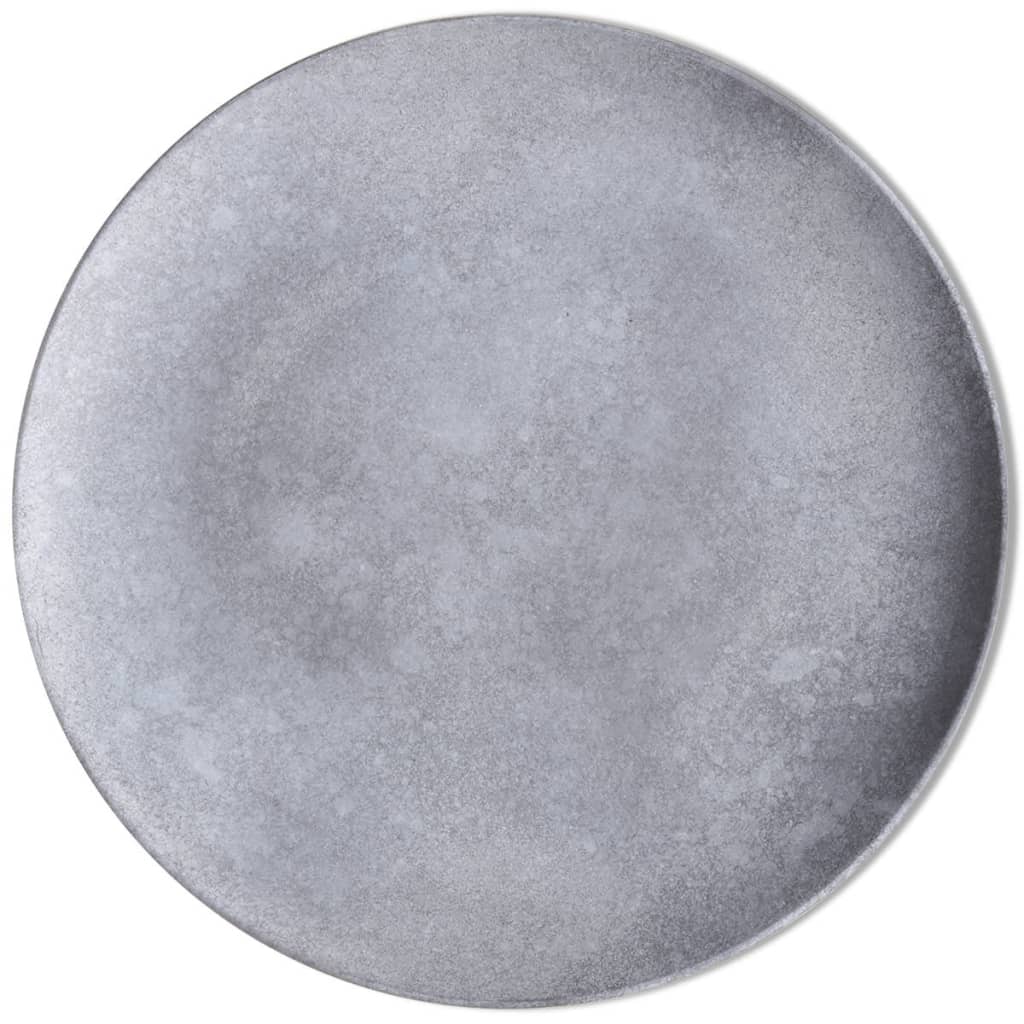 Set Tavolini Servizio e Salotto 2pz 55cm e 44cm Grigio Cemento