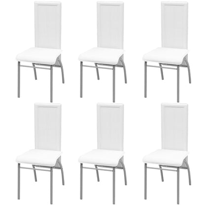 Set Sala Da Pranzo 7 Pezzi Bianco