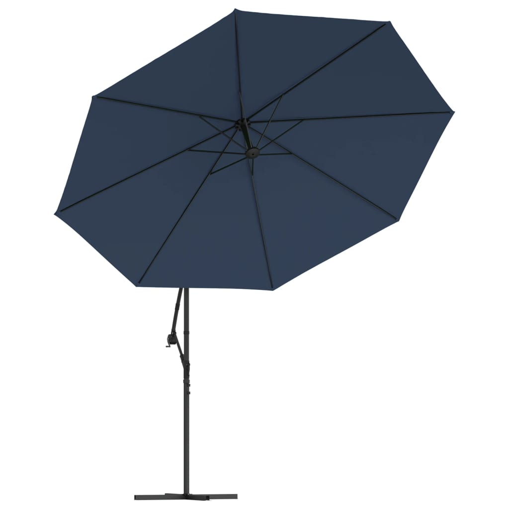 Ombrellone a Sbalzo da Giardino 3,5 m Blu