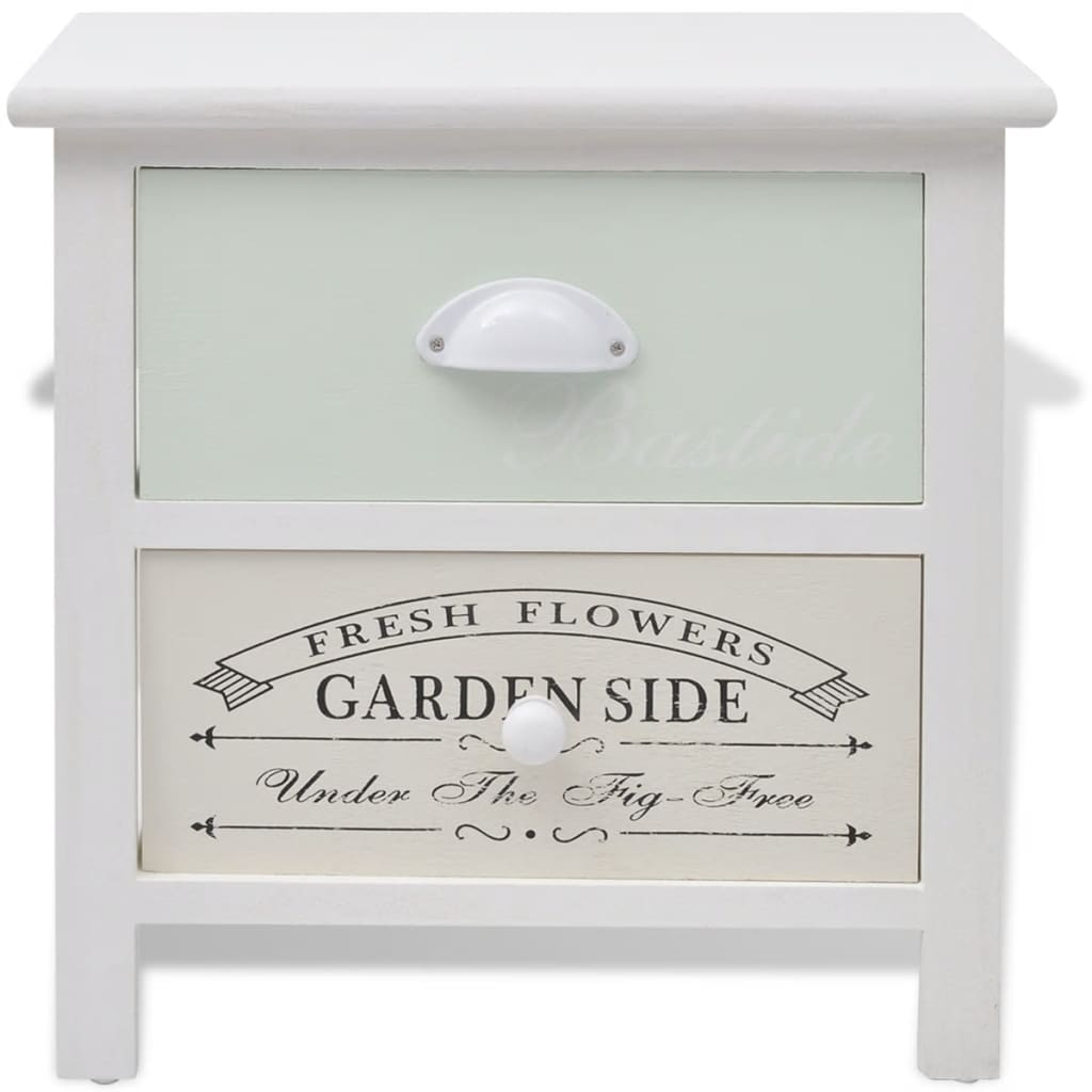 Comodino Francese Set 2 pz in Legno