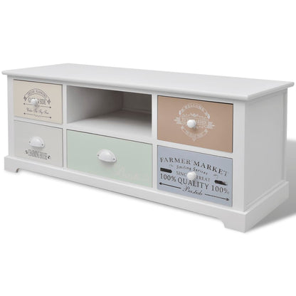 Mobile Porta TV in Stile Francese in Legno