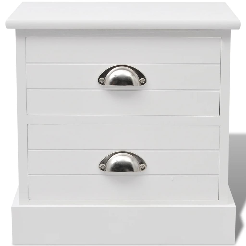 Comodino In Stile Francese Bianco