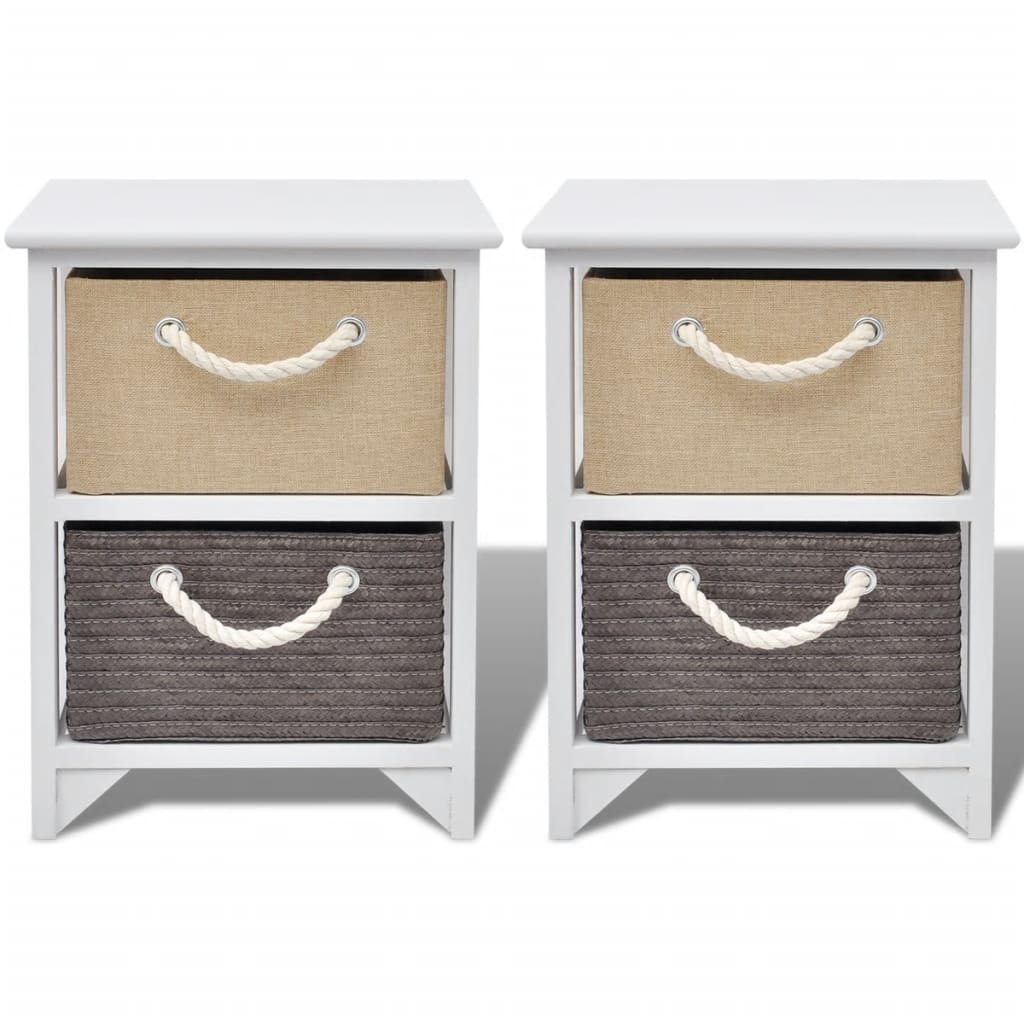 Comodini 2 pz in Legno