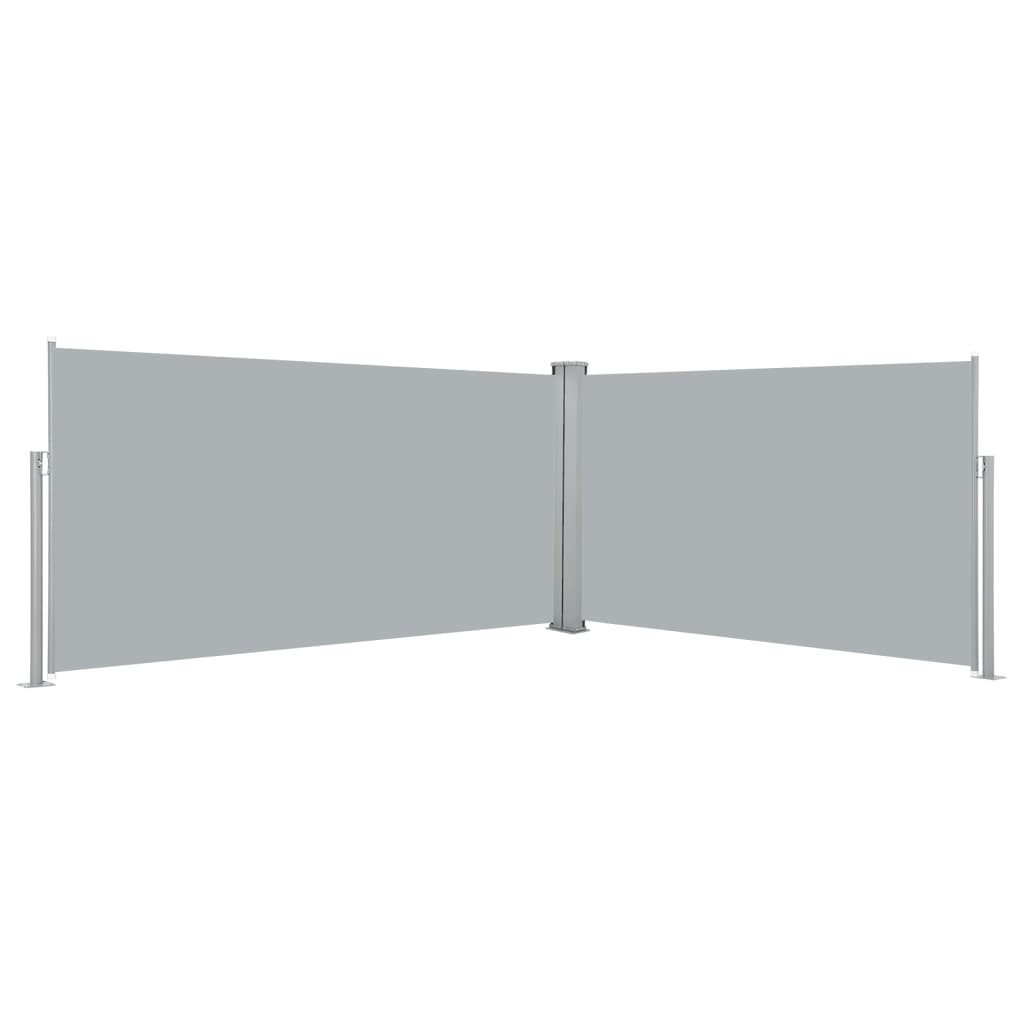 Tenda da Sole Laterale Retrattile 160x600 cm Grigia