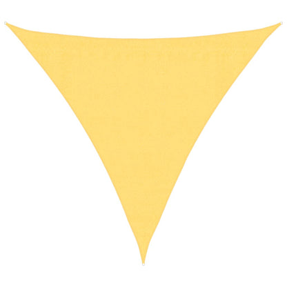 Parasole a Vela HDPE Triangolare 3,6x3,6x3,6 m Beige