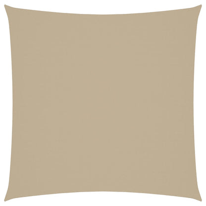 Parasole a Vela in Tela Oxford Quadrato 3,6x3,6 m Beige