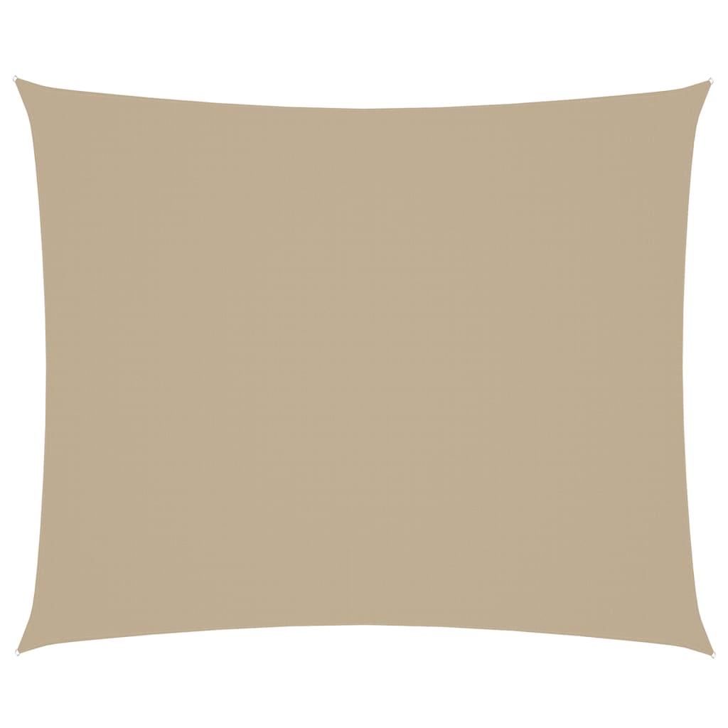 Parasole a Vela in Oxford Rettangolare 4x6 m Beige