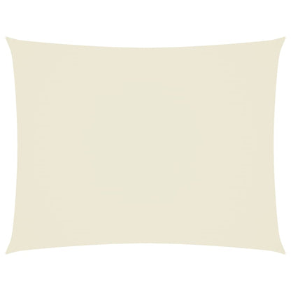 Parasole a Vela Oxford Rettangolare 4x6 m Crema