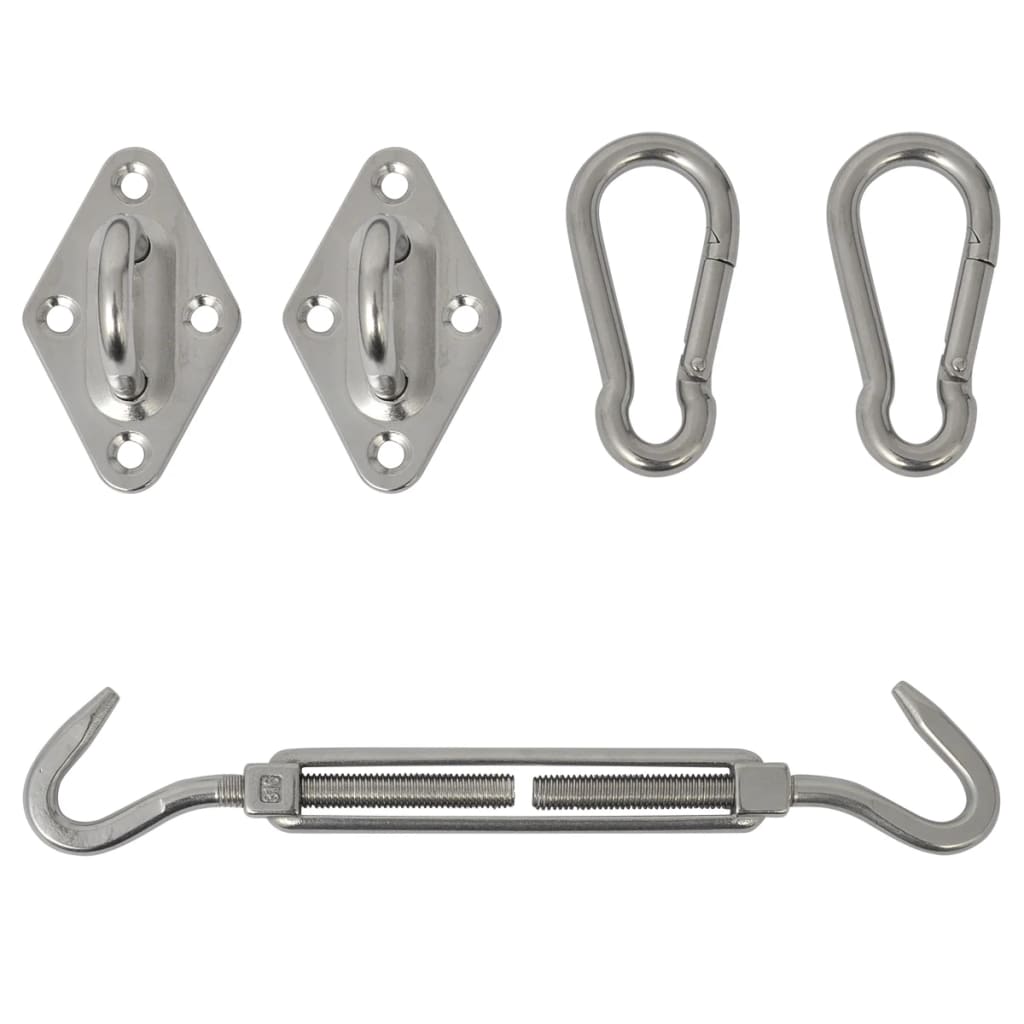 Kit 5 pezzi per fissaggio Vela Parasole in Acciaio Inossidabile