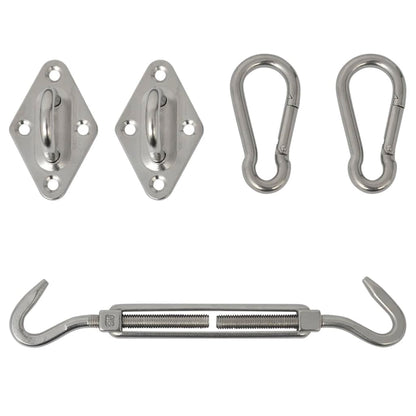 Kit 5 pezzi per fissaggio Vela Parasole in Acciaio Inossidabile