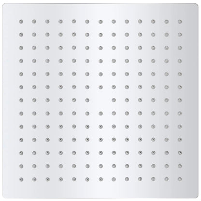 Testa Doccia a Pioggia in Acciaio Inossidabile 25x25cm Quadrata