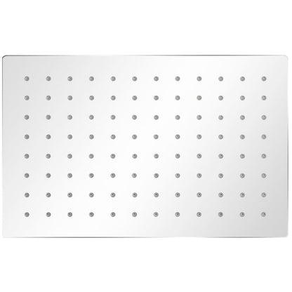 Testa Doccia a Pioggia in Acciaio Inox 20x30 cm Rettangolare