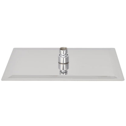 Testa Doccia a Pioggia in Acciaio Inox 20x30 cm Rettangolare