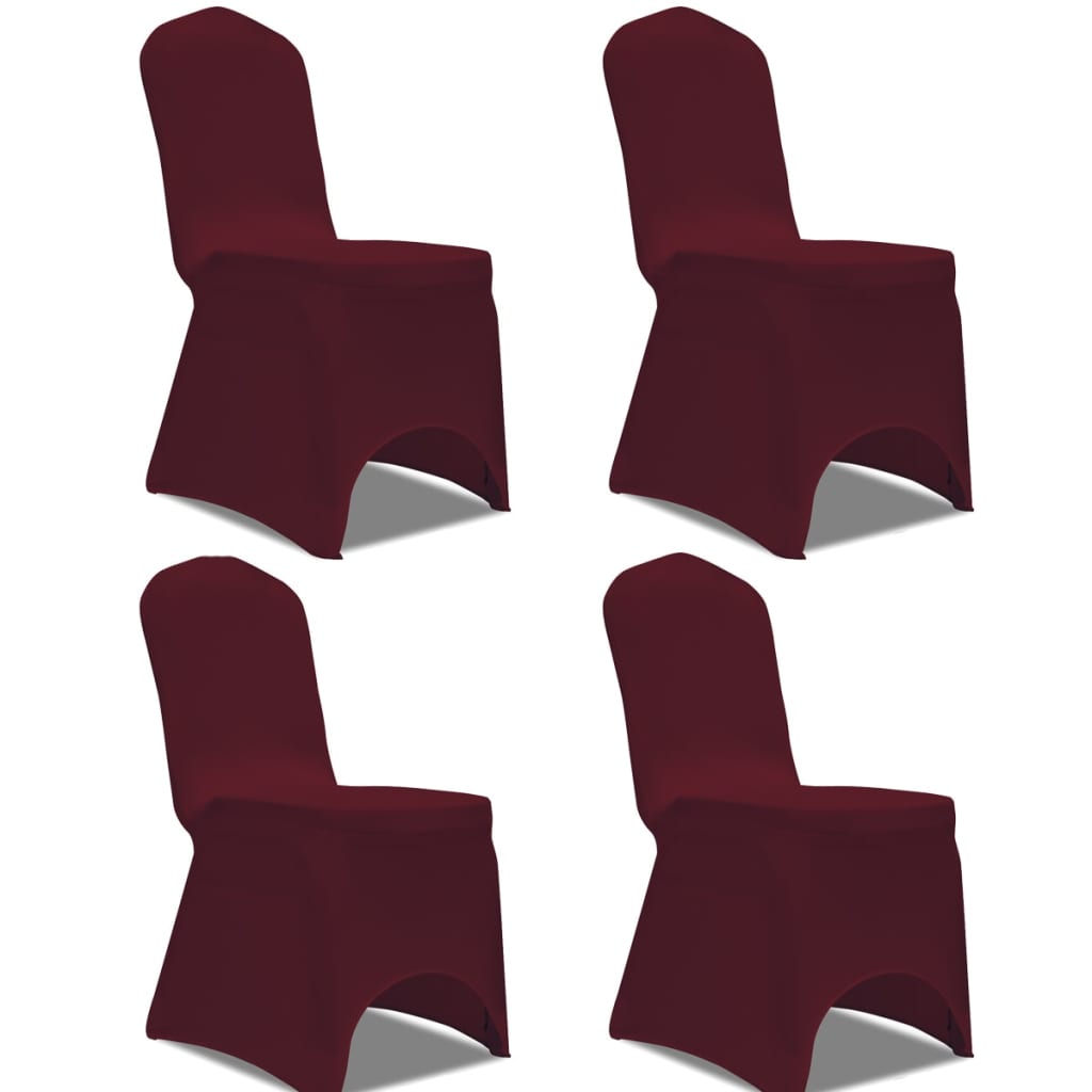Set Coprisedie Elastiche 4 pz Rosso BordÃ²