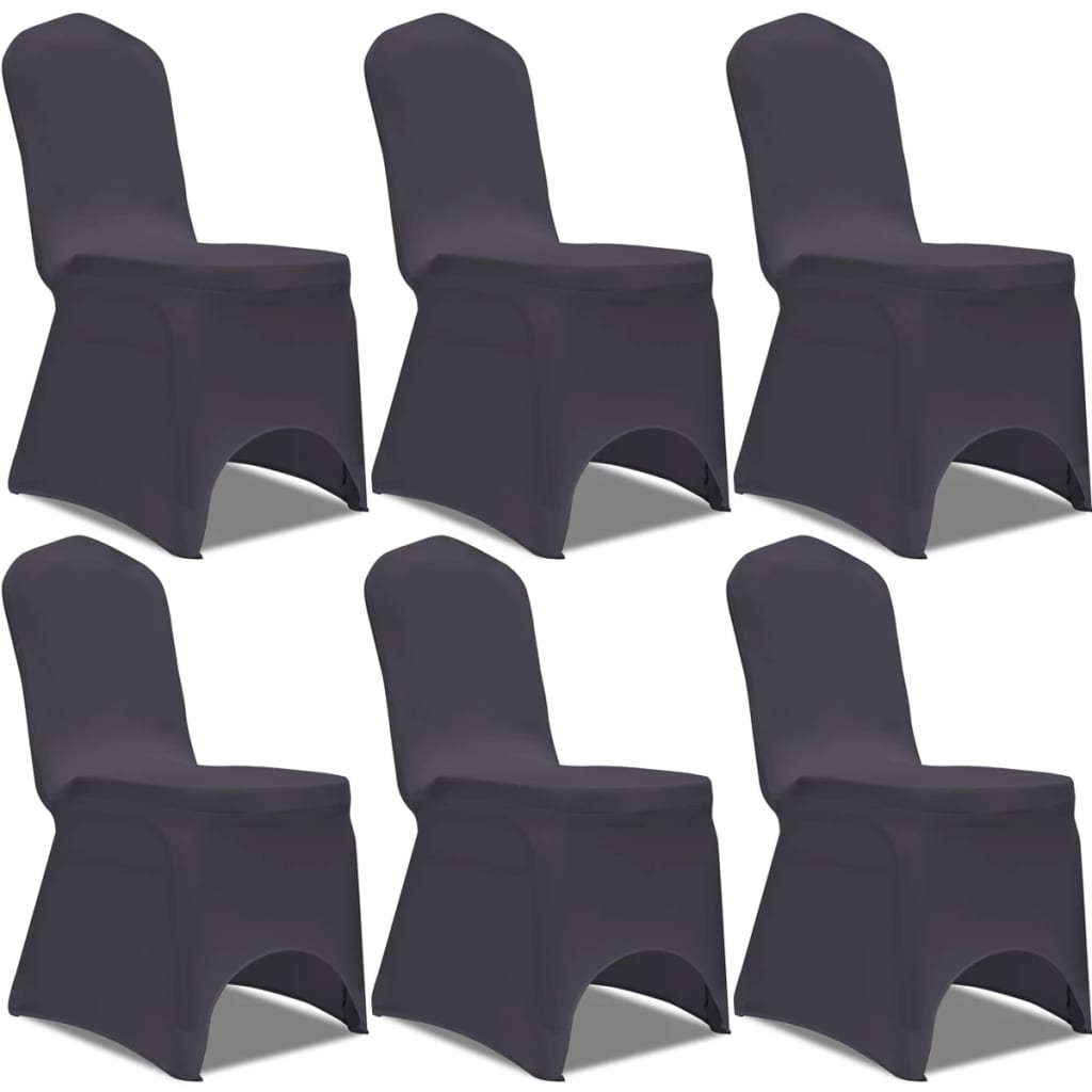 Fodera Elastica per Sedie 6 pz. Antracite