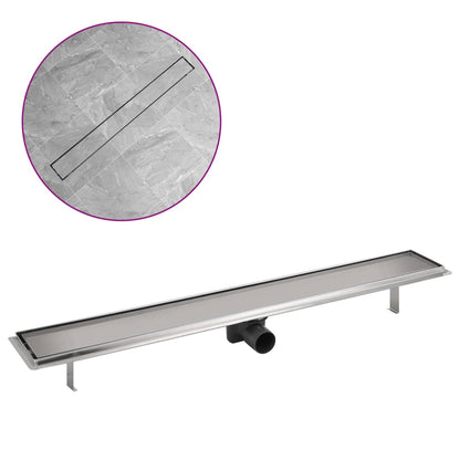 Canaletta di Drenaggio per Doccia Lineare 930x140 mm in Acciaio