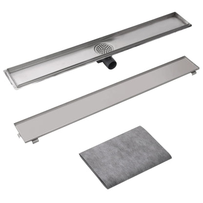 Canaletta di Drenaggio per Doccia Lineare 930x140 mm in Acciaio
