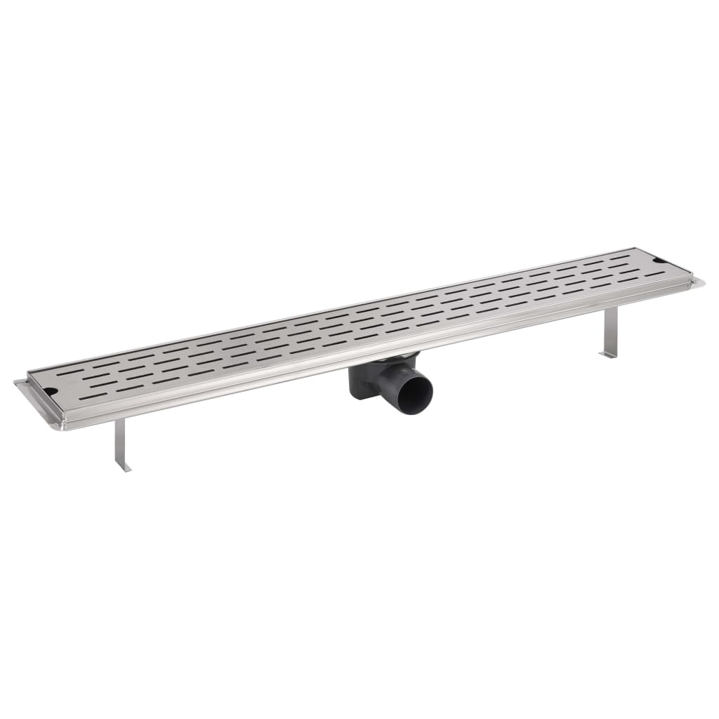Canaletta Drenaggio Lineare per Doccia 830x140 mm Acciaio Inox