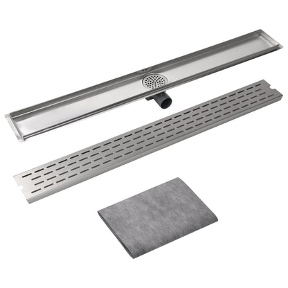 Canaletta di Drenaggio per Doccia Lineare 1030x140mm in Acciaio