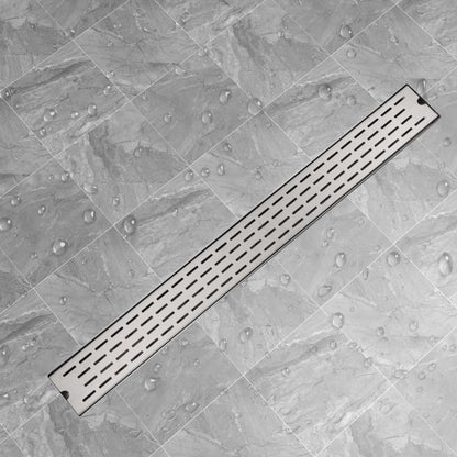 Canaletta di Drenaggio per Doccia Lineare 1030x140mm in Acciaio