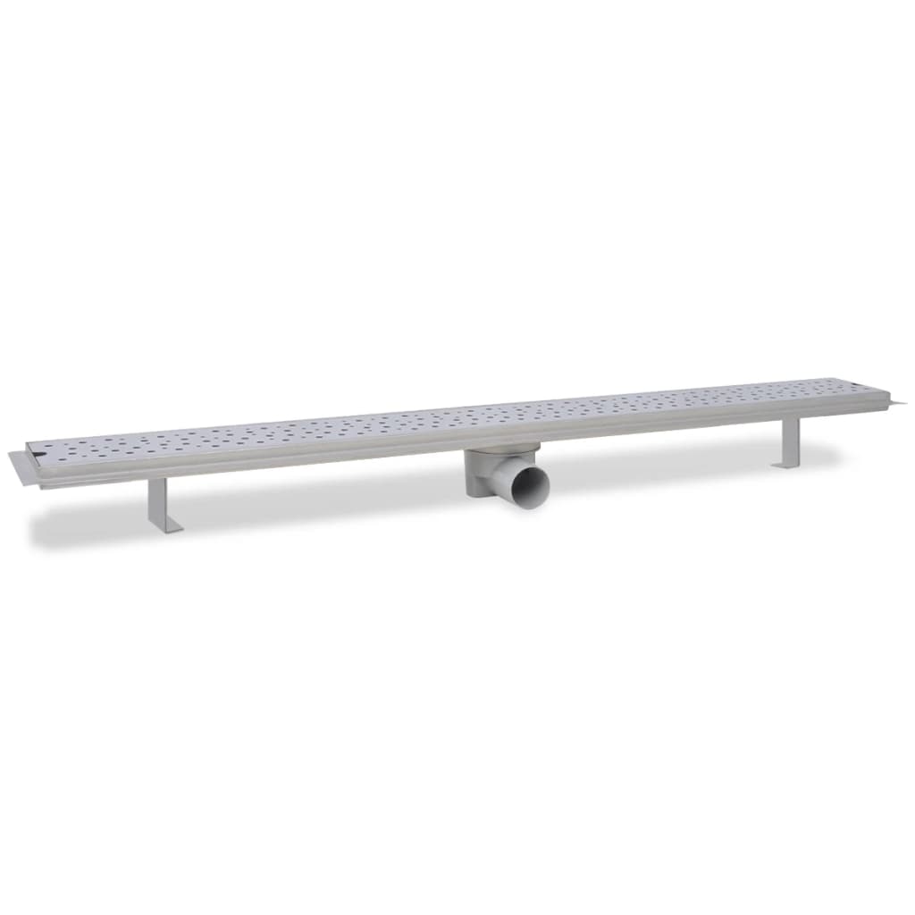 Canaletta di Drenaggio per Doccia a Bolle 1030x140mm in Acciaio