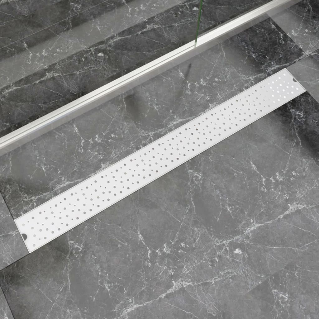 Canaletta di Drenaggio per Doccia a Bolle 1030x140mm in Acciaio
