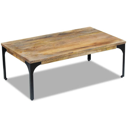 Tavolino da Salotto in Legno di Mango 100x60x35 cm