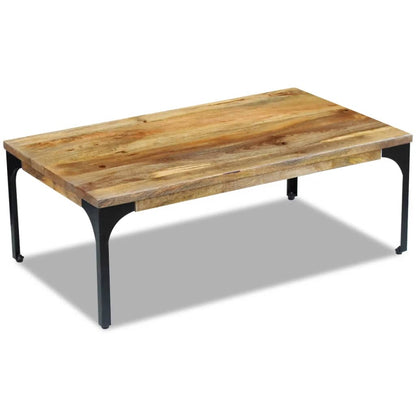 Tavolino da Salotto in Legno di Mango 100x60x35 cm