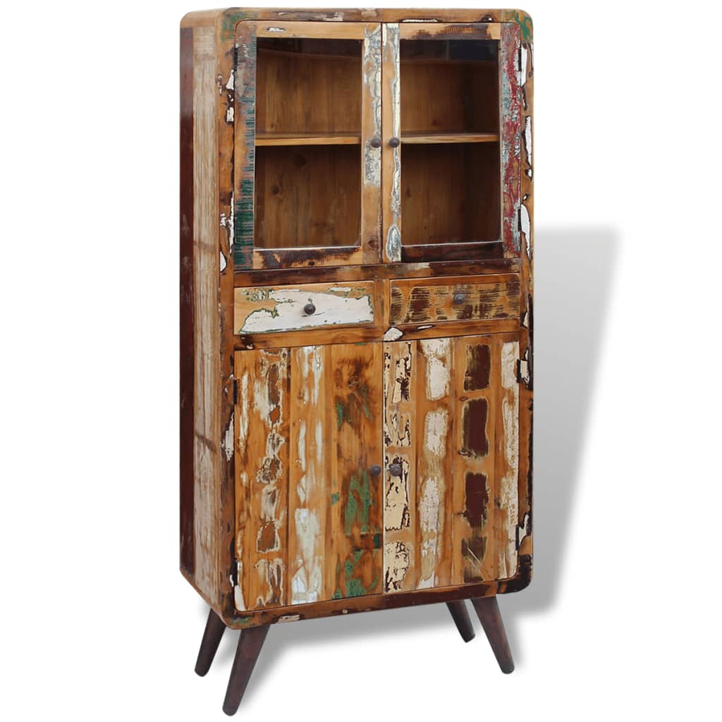 Credenza in Legno Massello di Recupero 90x40x190 cm