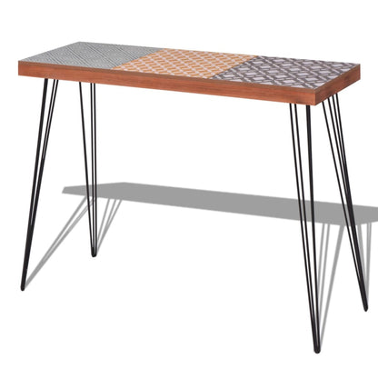 Tavolo Console 90x30x71,5 cm Marrone