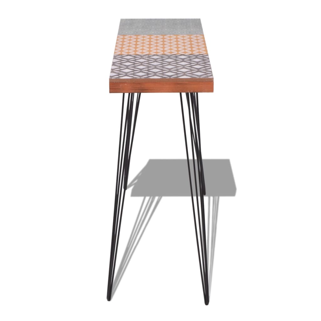 Tavolo Console 90x30x71,5 cm Marrone