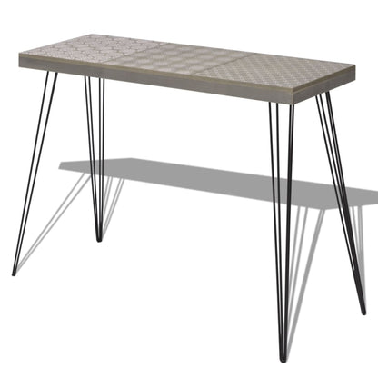 Tavolo Consolle 90x30x71,5 cm Grigio