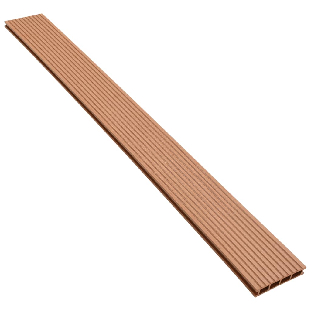 Pavimento per Esterni in WPC con Accessori 16 m² 2,2 m Marrone