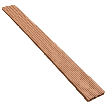 Pavimento per Esterni in WPC con Accessori 16 m² 2,2 m Marrone