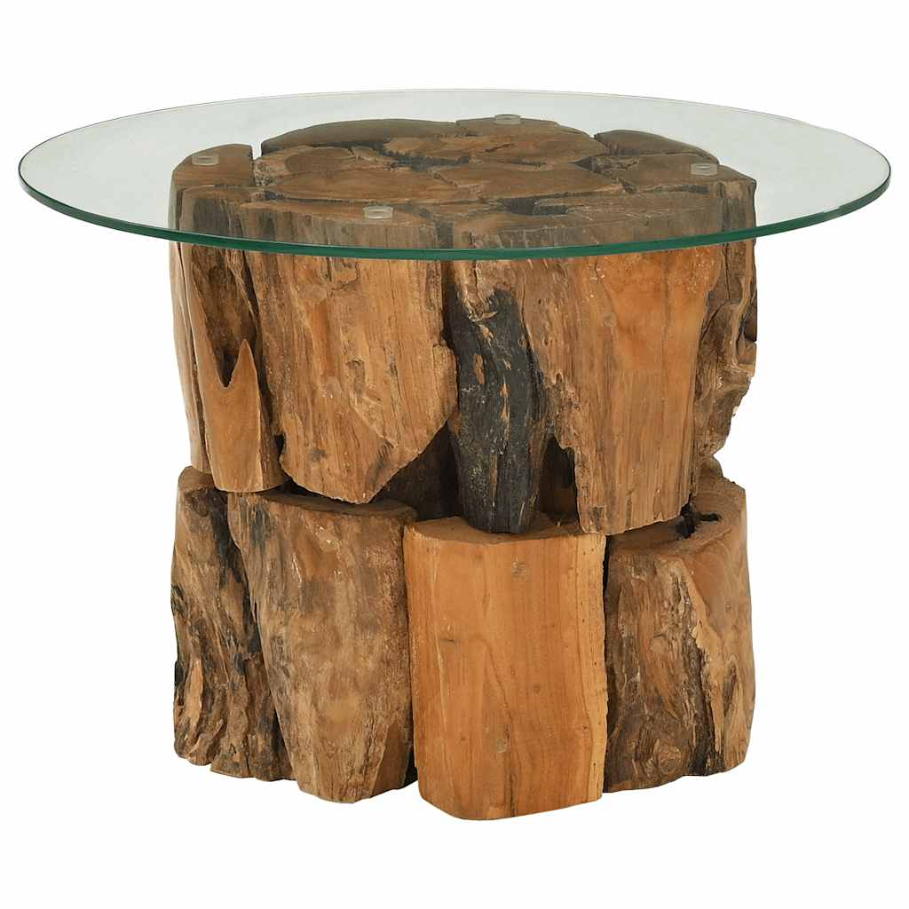 Tavolino da Salotto in Legname Massello di Teak 60 cm