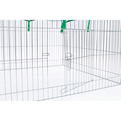 @Pet Recinto per Animali da Esterno Complete 116x116x65 cm in Metallo