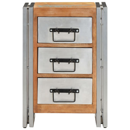 Cassettiera 40x30x60 cm in Legno Massello di Recupero