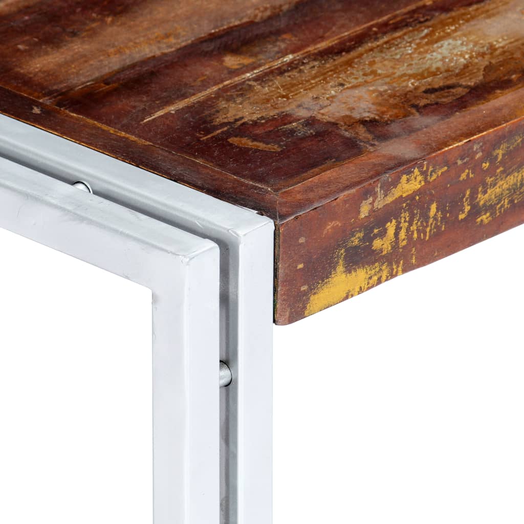 Tavolino da Salotto 120x60x35 cm in Legno Massello di Recupero