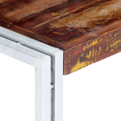 Tavolino da Salotto 120x60x35 cm in Legno Massello di Recupero