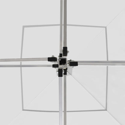 Gazebo Professionale Pieghevole in Alluminio 3x3m Bianco