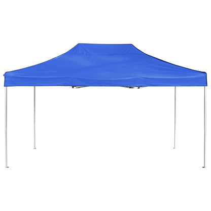 Gazebo Professionale Pieghevole Alluminio 4,5x3 m Blu