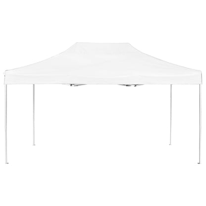 Gazebo Professionale Pieghevole Alluminio 4,5x3 m Bianco
