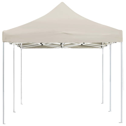 Gazebo Professionale Pieghevole in Alluminio 6x3 m Crema