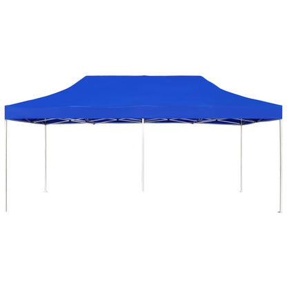 Gazebo Professionale Pieghevole Alluminio 6x3 m Blu